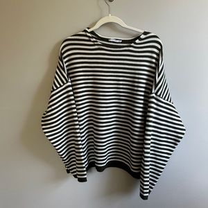 CJLA Wesley sweater green striped